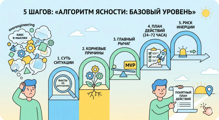 Алгоритм ясности: разобрать проблему за 5 шагов